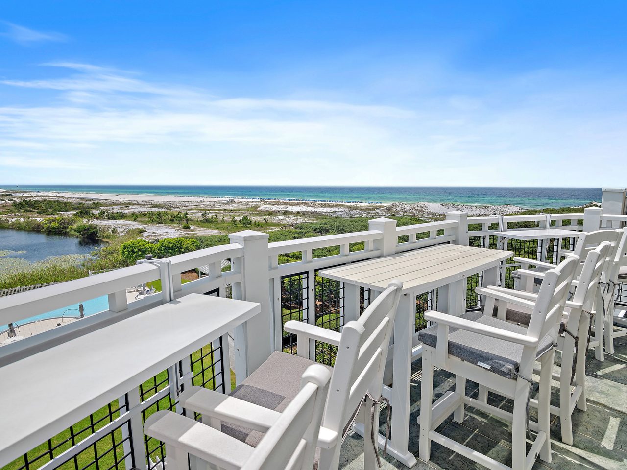 Gulf view from a 30A residence
